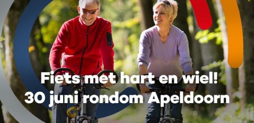 Fiets met hart en wiel! op 30 juni rondom Apeldoorn