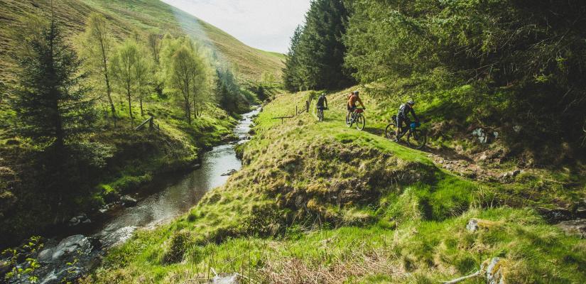 Slymefoot Slide mountainbike tocht