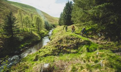 Slymefoot Slide mountainbike tocht