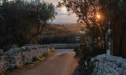 stil landweggetje in Puglia